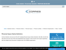 Tablet Screenshot of corries.co.uk